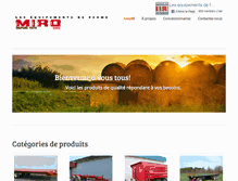 Tablet Screenshot of miroequipement.com